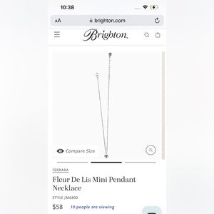 Brand new Brighton fleur necklace. $58 original price. Comes brand new in box.